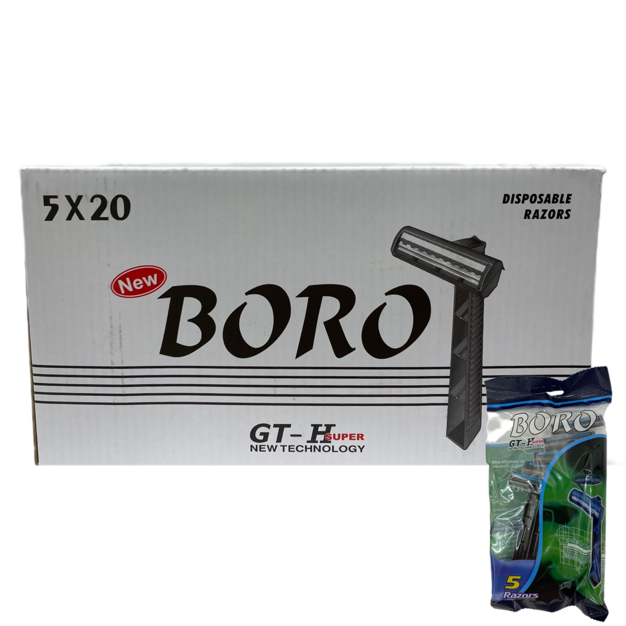 ژیلت ۲ لبه BORO کارتن عمده